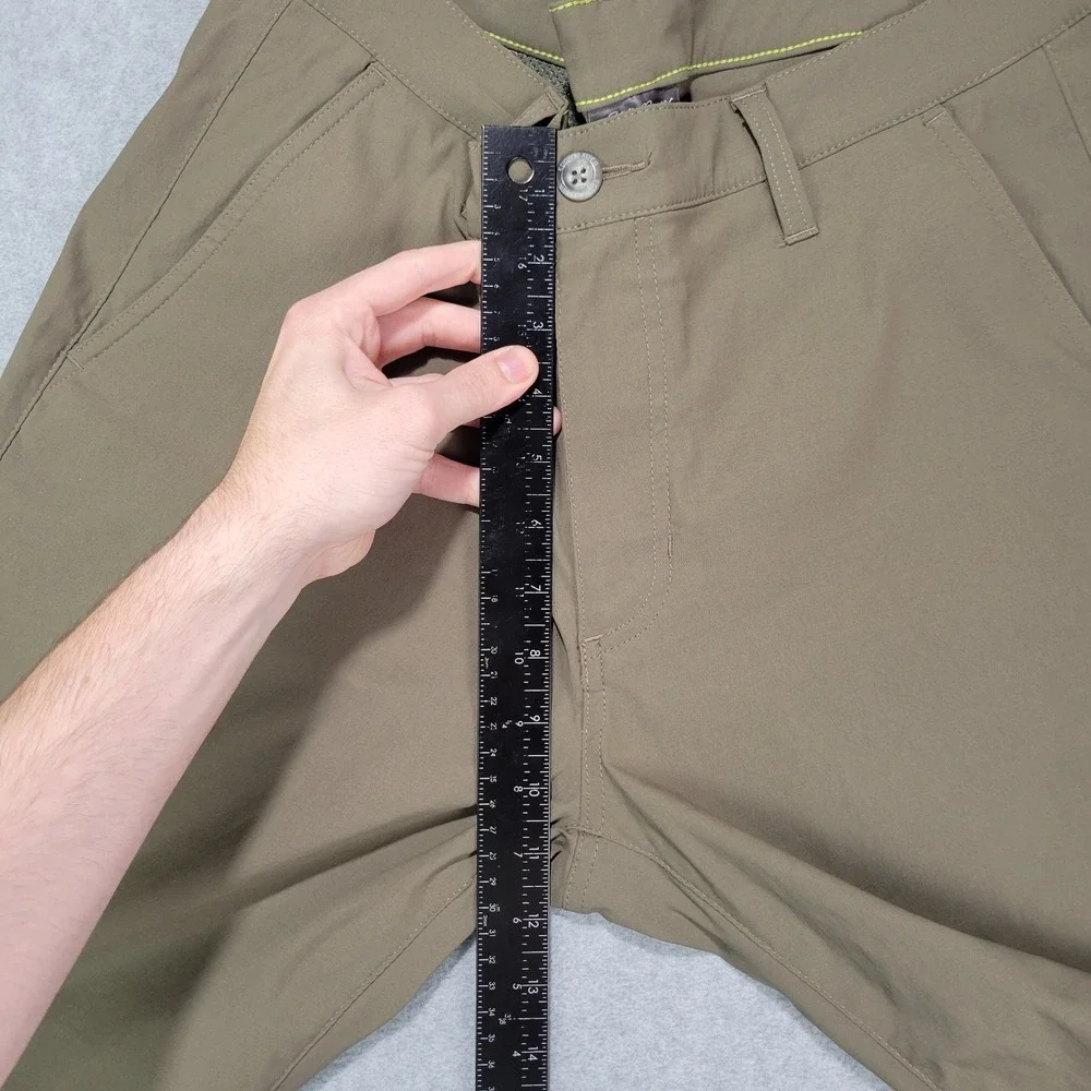 Eddie Bauer Takeoff Chino Pants Mens 33x30 Brown‎ UPF 50+ DWR D3853309